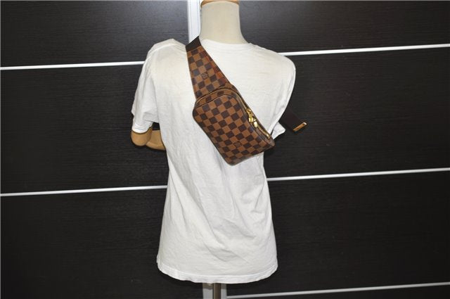 Authentic Louis Vuitton Damier Geronimos Waist Body Bag N51994 LV 6761E