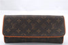 Authentic LOUIS VUITTON Monogram Pochette Twin GM Shoulder Bag M51852 LV 6762C