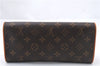 Authentic LOUIS VUITTON Monogram Pochette Twin GM Shoulder Bag M51852 LV 6762C