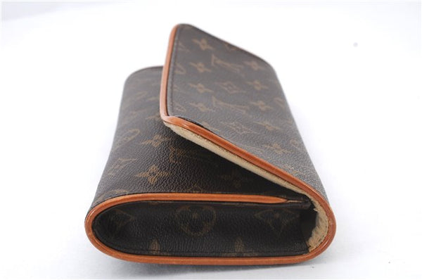 Authentic LOUIS VUITTON Monogram Pochette Twin GM Shoulder Bag M51852 LV 6762C