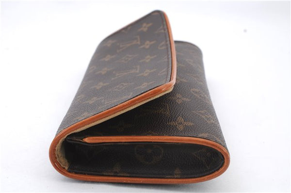 Authentic LOUIS VUITTON Monogram Pochette Twin GM Shoulder Bag M51852 LV 6762C