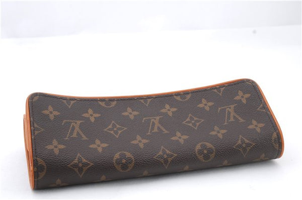 Authentic LOUIS VUITTON Monogram Pochette Twin GM Shoulder Bag M51852 LV 6762C