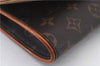 Authentic LOUIS VUITTON Monogram Pochette Twin GM Shoulder Bag M51852 LV 6762C