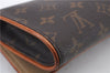 Authentic LOUIS VUITTON Monogram Pochette Twin GM Shoulder Bag M51852 LV 6762C