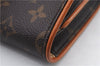 Authentic LOUIS VUITTON Monogram Pochette Twin GM Shoulder Bag M51852 LV 6762C