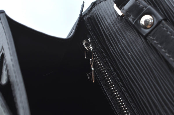 Auth Louis Vuitton Epi Pochette Sellier Dragonne Clutch Bag M52612 Black 6765E