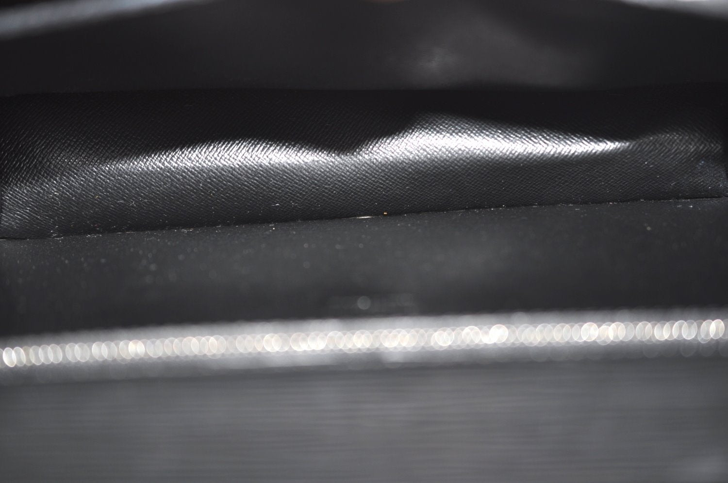 Auth Louis Vuitton Epi Pochette Sellier Dragonne Clutch Bag M52612 Black 6765E