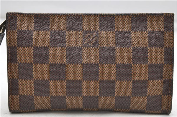 Authentic Louis Vuitton Damier Marais Bucket Pouch Purse Clutch LV 6766D