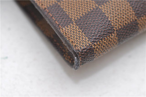 Authentic Louis Vuitton Damier Marais Bucket Pouch Purse Clutch LV 6766D