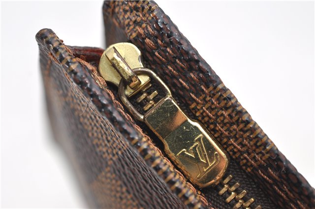 Authentic Louis Vuitton Damier Marais Bucket Pouch Purse Clutch LV 6766D