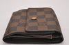 Auth Louis Vuitton Damier Porte Monnaie Billet Carte Credit N61652 Wallet 6766I
