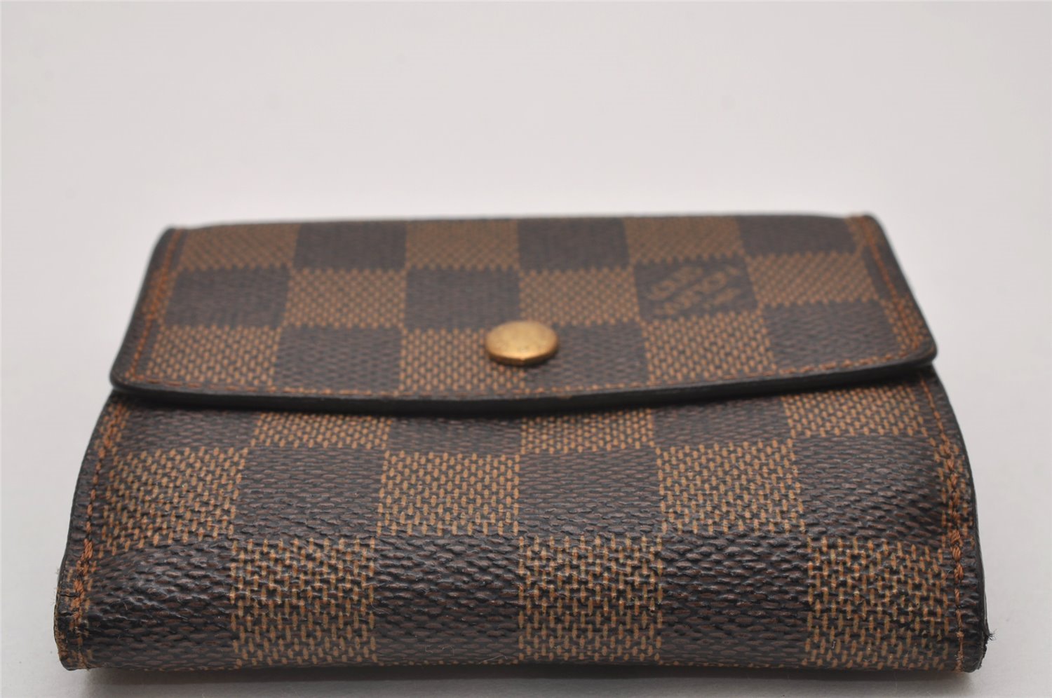 Auth Louis Vuitton Damier Porte Monnaie Billet Carte Credit N61652 Wallet 6766I