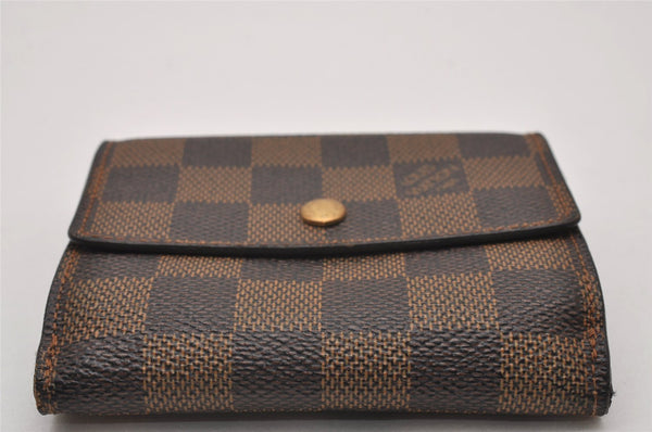 Auth Louis Vuitton Damier Porte Monnaie Billet Carte Credit N61652 Wallet 6766I