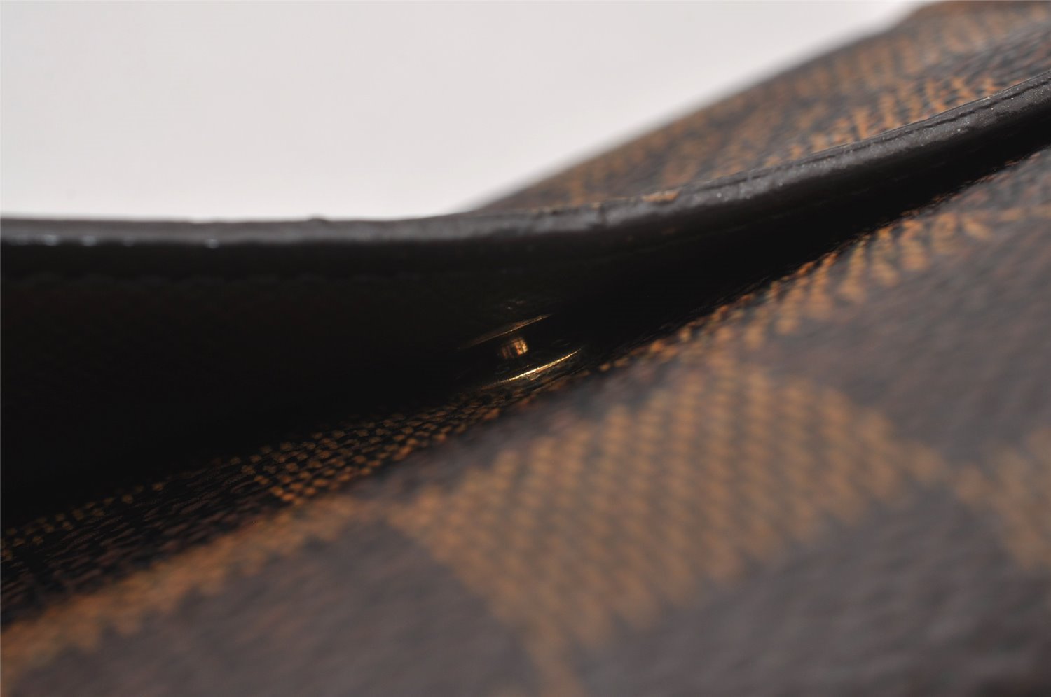 Auth Louis Vuitton Damier Porte Monnaie Billet Carte Credit N61652 Wallet 6766I