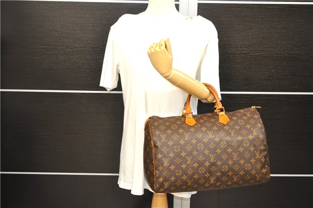 Authentic LOUIS VUITTON Monogram Speedy 40 Hand Bag M41522 LV 6768C