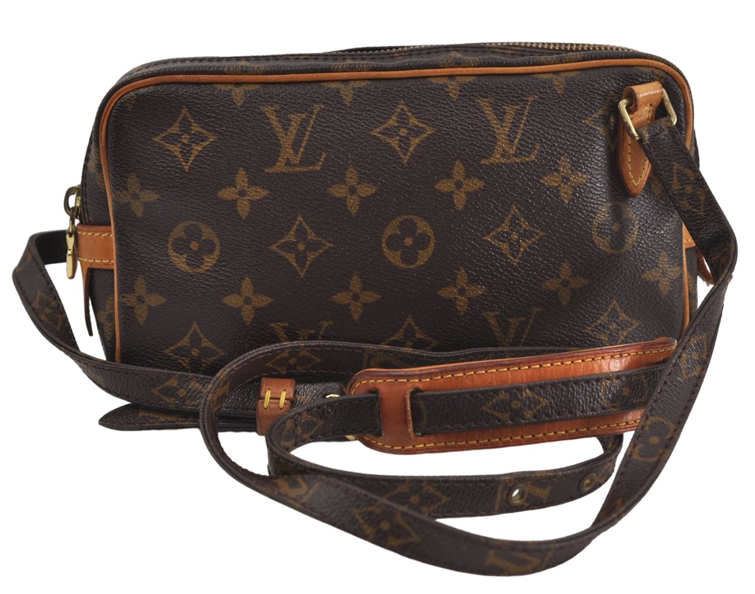 Auth Louis Vuitton Monogram Marly Bandouliere Shoulder Cross Bag M51828 LV 6768D