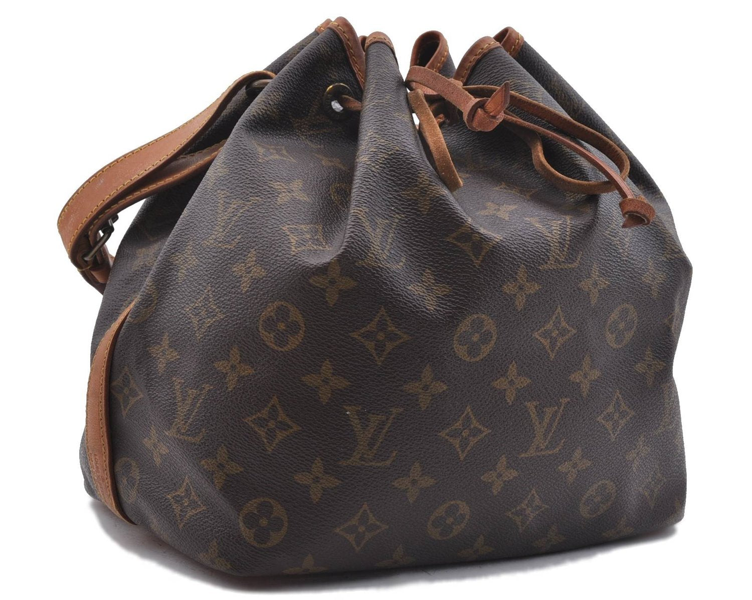 Authentic LOUIS VUITTON Monogram Petit Noe Shoulder Bag Purse M42226 LV 6771C