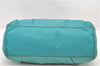 Authentic PRADA Nylon 2Way Shoulder Hand Bag Purse Leather Blue Green 6772C