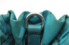 Authentic PRADA Nylon 2Way Shoulder Hand Bag Purse Leather Blue Green 6772C