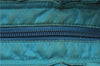 Authentic PRADA Nylon 2Way Shoulder Hand Bag Purse Leather Blue Green 6772C