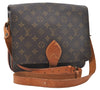 Authentic Louis Vuitton Monogram Cartouchiere GM M51252 Shoulder Cross Bag 6773E