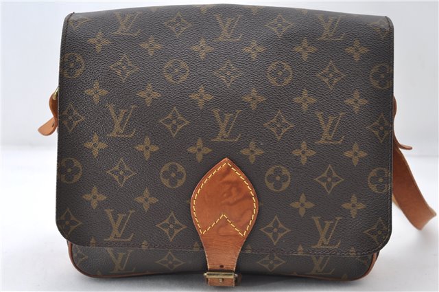 Authentic Louis Vuitton Monogram Cartouchiere GM M51252 Shoulder Cross Bag 6773E