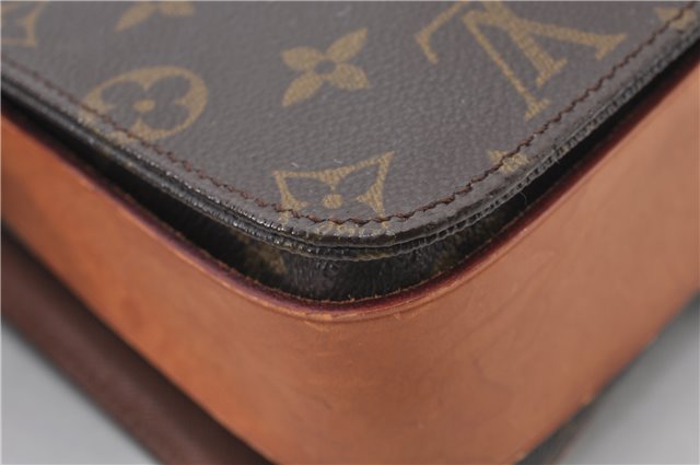 Authentic Louis Vuitton Monogram Cartouchiere GM M51252 Shoulder Cross Bag 6773E