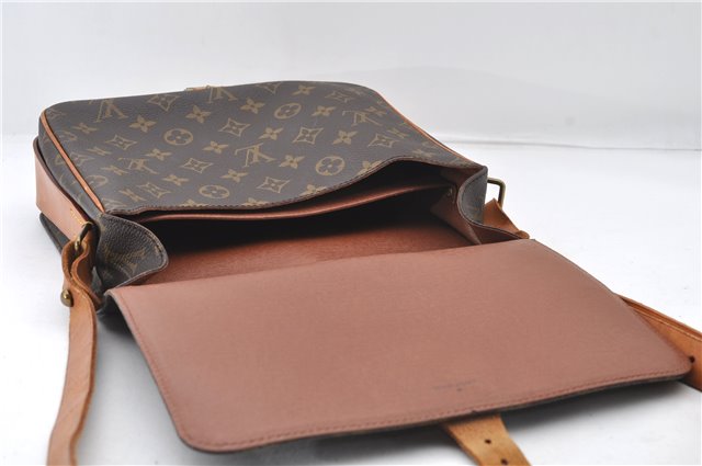 Authentic Louis Vuitton Monogram Cartouchiere GM M51252 Shoulder Cross Bag 6773E