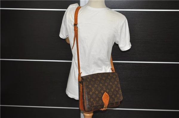 Authentic Louis Vuitton Monogram Cartouchiere GM M51252 Shoulder Cross Bag 6773E