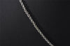 Authentic Christian Dior Silver Tone Chain Pendant Necklace CD 6773I