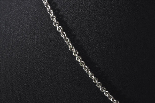 Authentic Christian Dior Silver Tone Chain Pendant Necklace CD 6773I