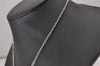 Authentic Christian Dior Silver Tone Chain Pendant Necklace CD 6773I