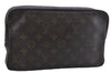 Auth Louis Vuitton Monogram Trousse Toilette 28 Clutch Hand Bag M47522 LV 6774D