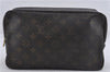 Auth Louis Vuitton Monogram Trousse Toilette 28 Clutch Hand Bag M47522 LV 6774D