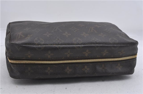 Auth Louis Vuitton Monogram Trousse Toilette 28 Clutch Hand Bag M47522 LV 6774D
