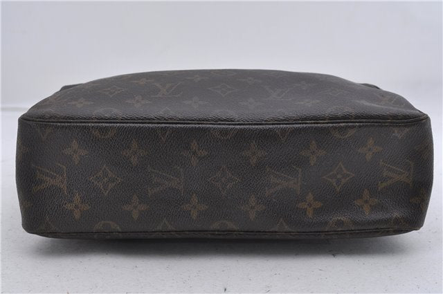 Auth Louis Vuitton Monogram Trousse Toilette 28 Clutch Hand Bag M47522 LV 6774D