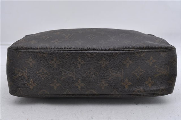Auth Louis Vuitton Monogram Trousse Toilette 28 Clutch Hand Bag M47522 LV 6774D