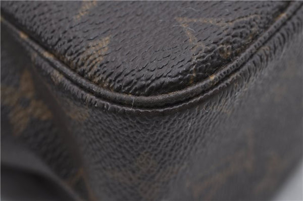 Auth Louis Vuitton Monogram Trousse Toilette 28 Clutch Hand Bag M47522 LV 6774D