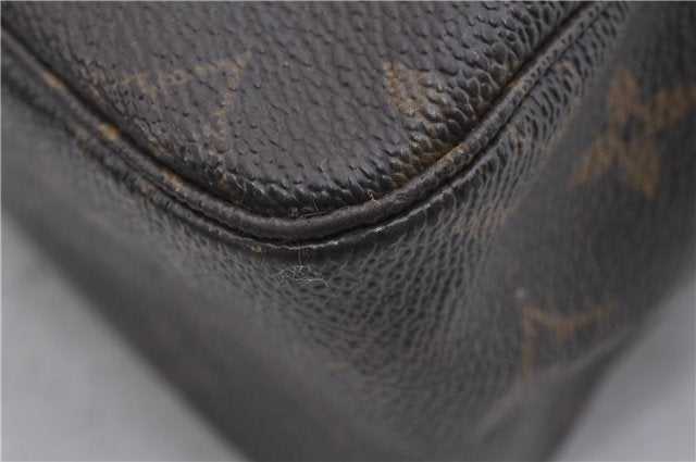 Auth Louis Vuitton Monogram Trousse Toilette 28 Clutch Hand Bag M47522 LV 6774D
