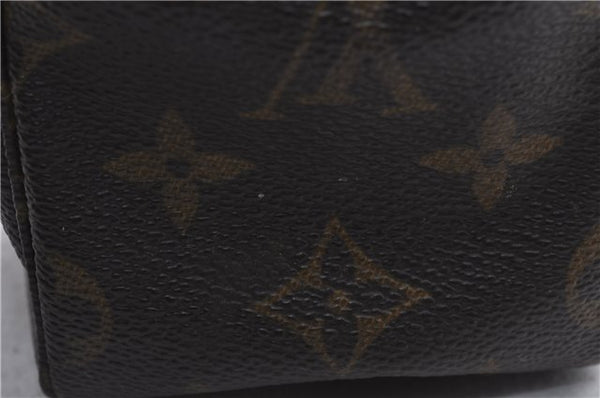 Auth Louis Vuitton Monogram Trousse Toilette 28 Clutch Hand Bag M47522 LV 6774D
