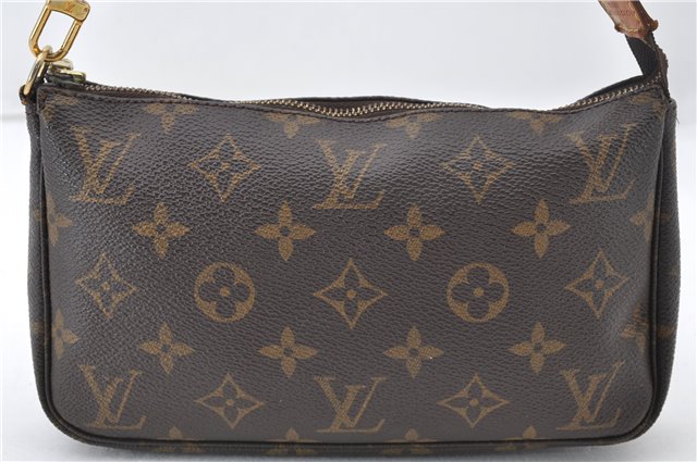 Authentic Louis Vuitton Monogram Pochette Accessoires Pouch M51980 LV 6774E