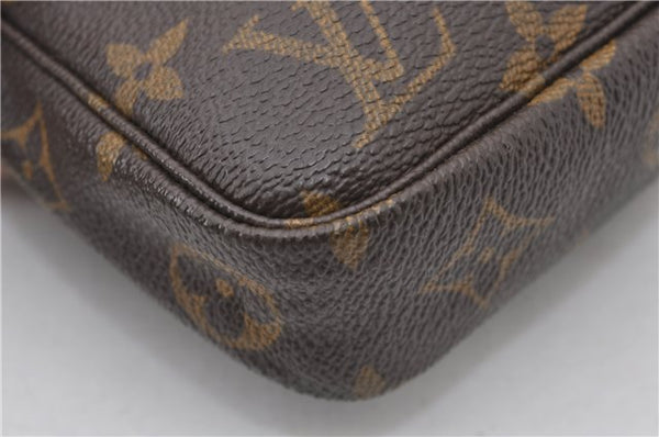 Authentic Louis Vuitton Monogram Pochette Accessoires Pouch M51980 LV 6774E