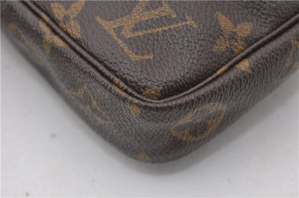 Authentic Louis Vuitton Monogram Pochette Accessoires Pouch M51980 LV 6774E