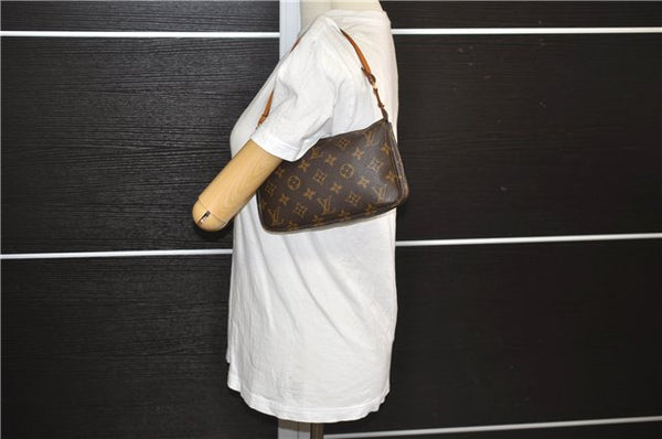 Authentic Louis Vuitton Monogram Pochette Accessoires Pouch M51980 LV 6774E