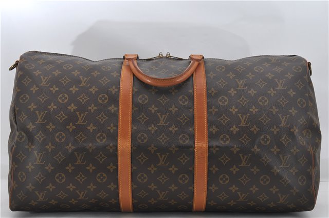 Authentic Louis Vuitton Monogram Keepall Bandouliere 60 M41412 Boston Bag 6775E