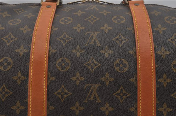 Authentic Louis Vuitton Monogram Keepall Bandouliere 60 M41412 Boston Bag 6775E