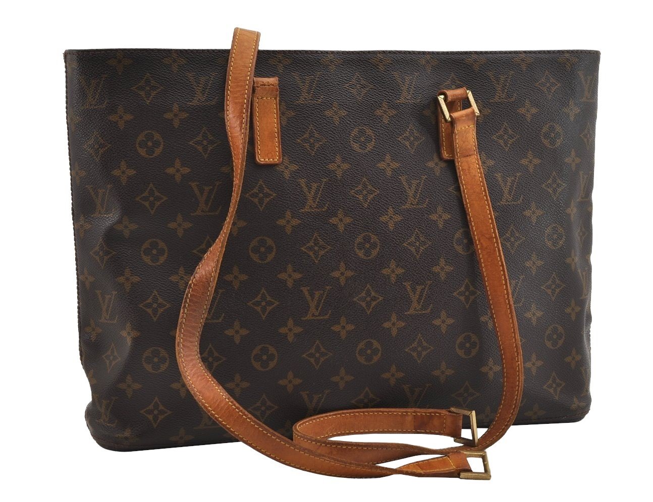 Authentic Louis Vuitton Monogram Luco Shoulder Tote Bag M51155 LV Junk 6775I
