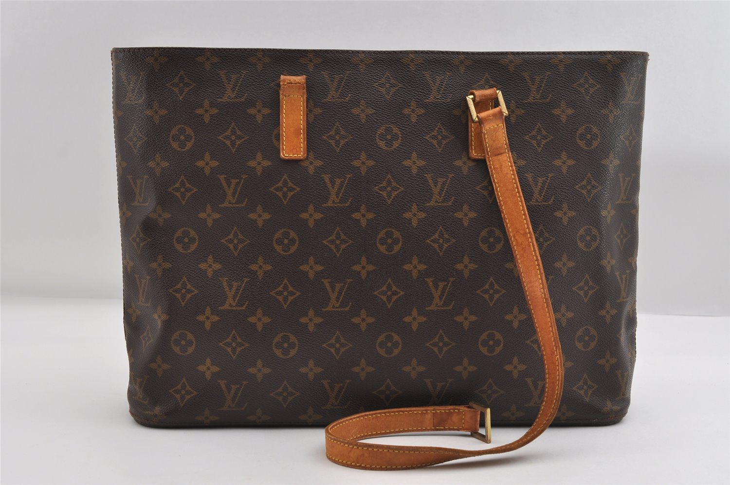 Authentic Louis Vuitton Monogram Luco Shoulder Tote Bag M51155 LV Junk 6775I