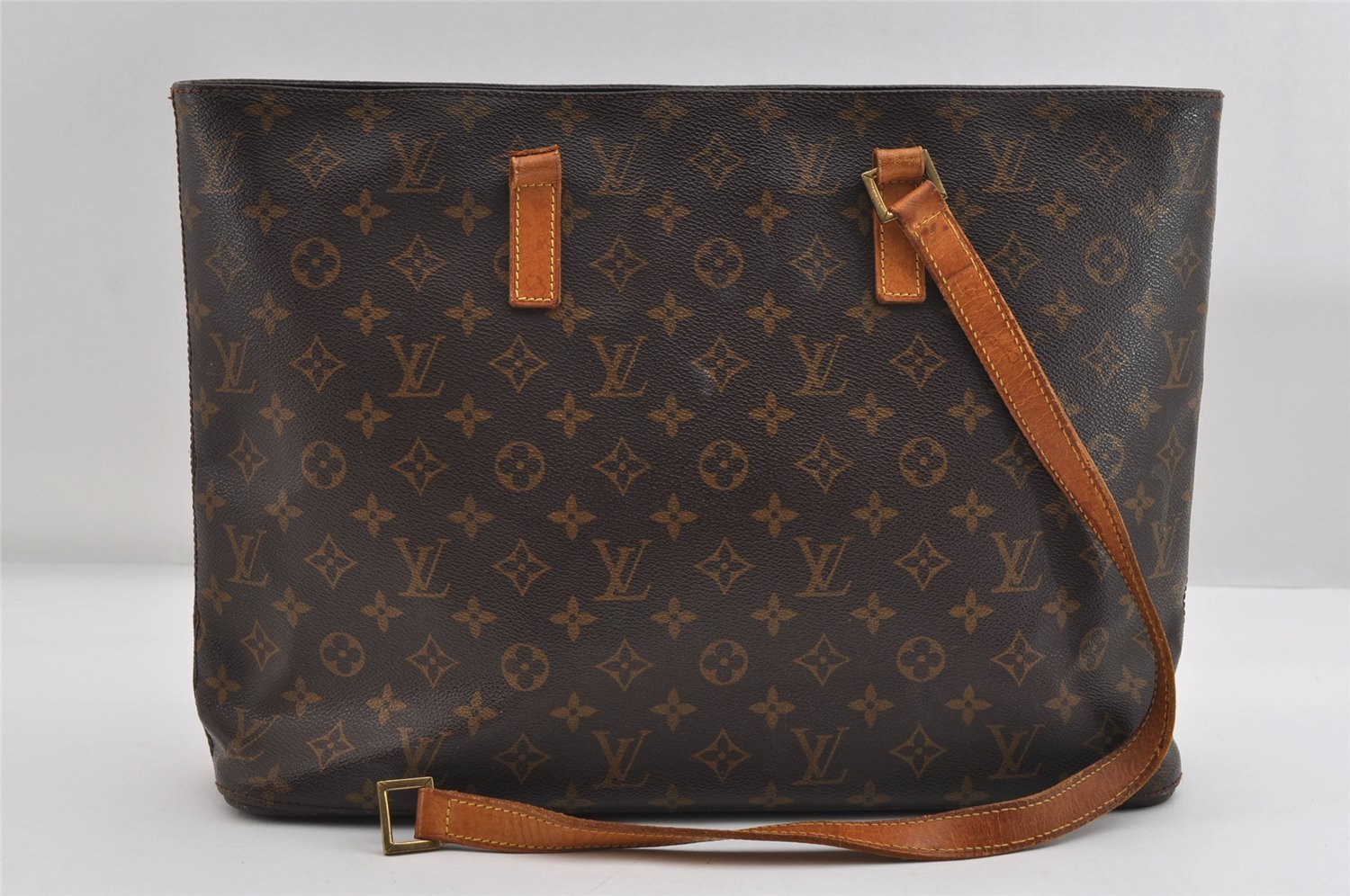 Authentic Louis Vuitton Monogram Luco Shoulder Tote Bag M51155 LV Junk 6775I