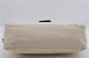 Authentic FENDI Vintage Shoulder Hand Bag Purse Canvas Leather Ivory Brown 6776D